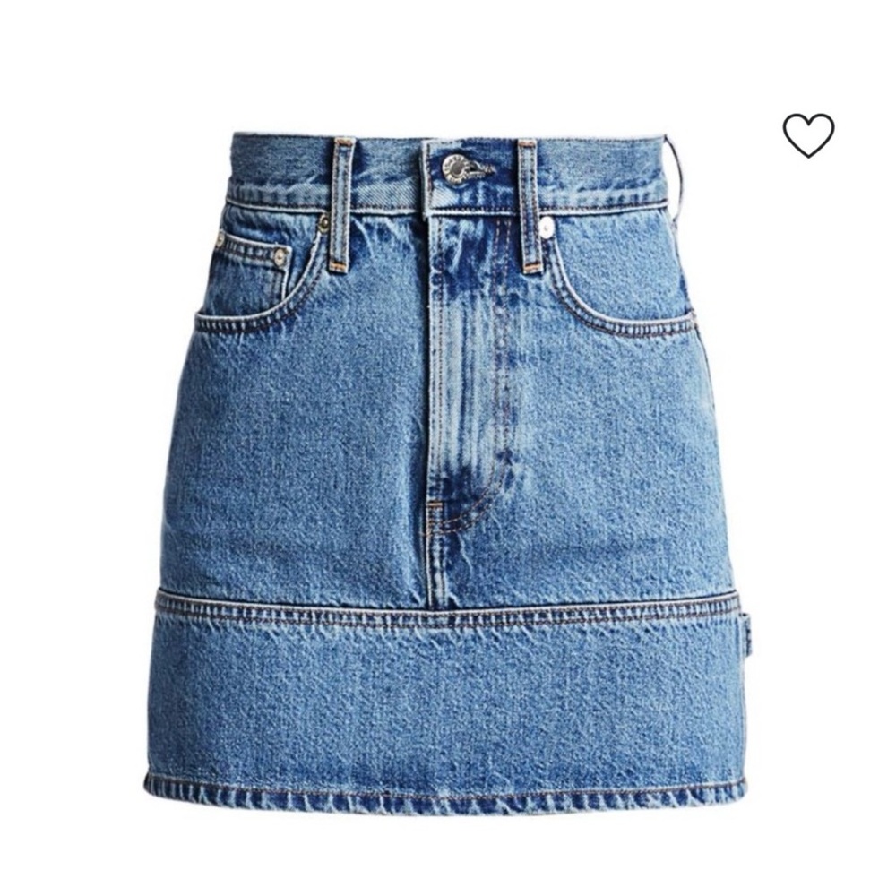 Helmut Lang Femme Utility Denim Mini Skirt